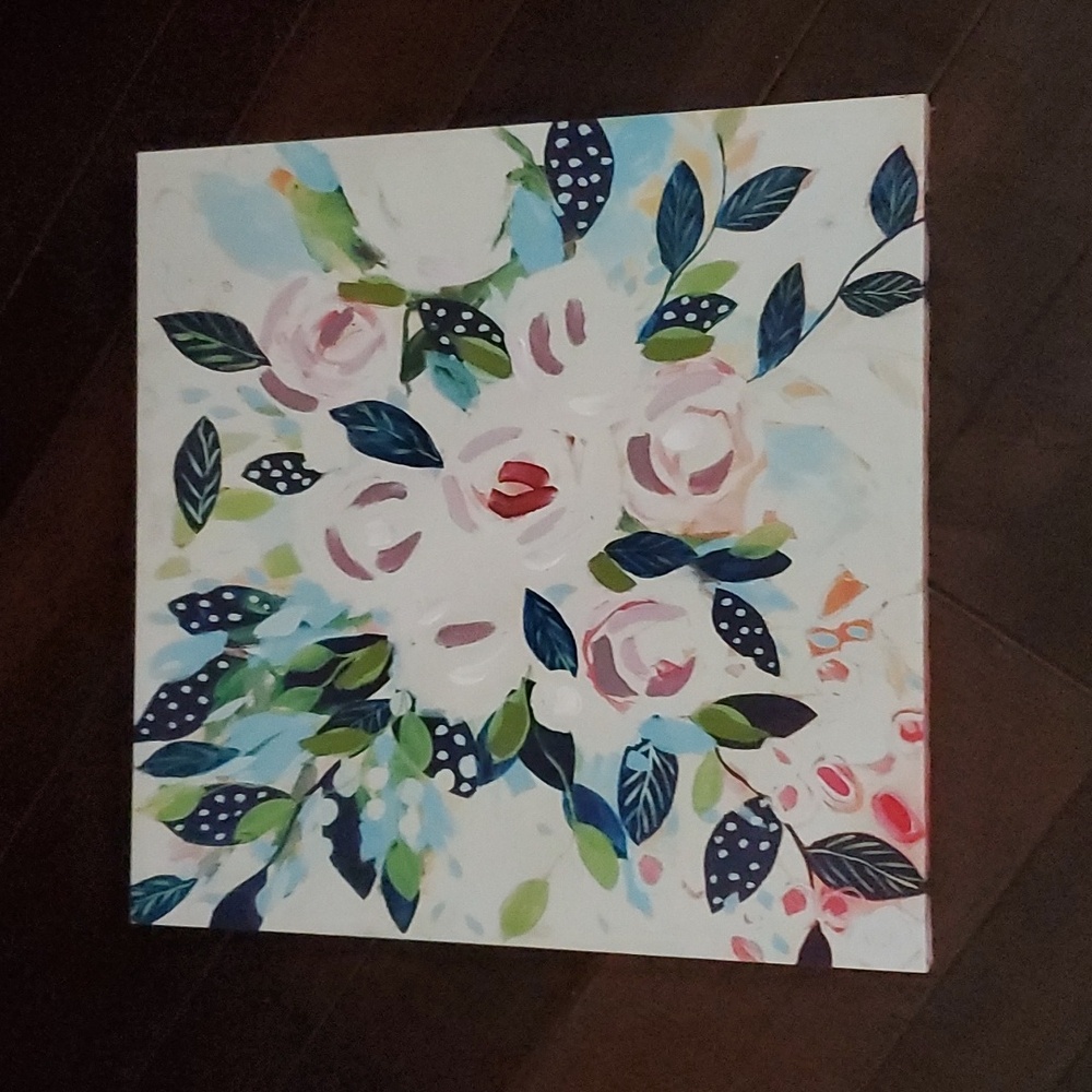 Floral Canvas nwot